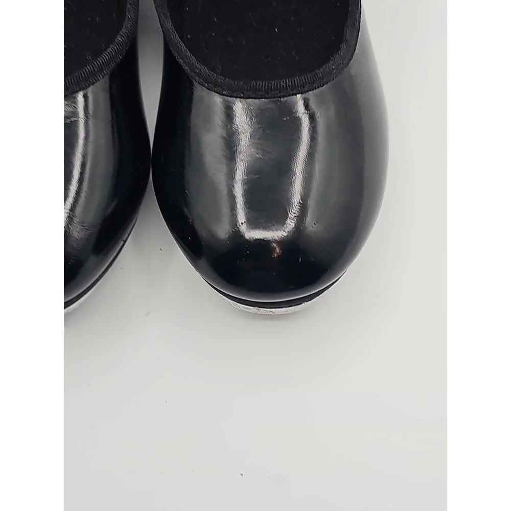 Weissman W600 Black Patent Tap Shoes Child Size 11.5 Mary Jane Dance